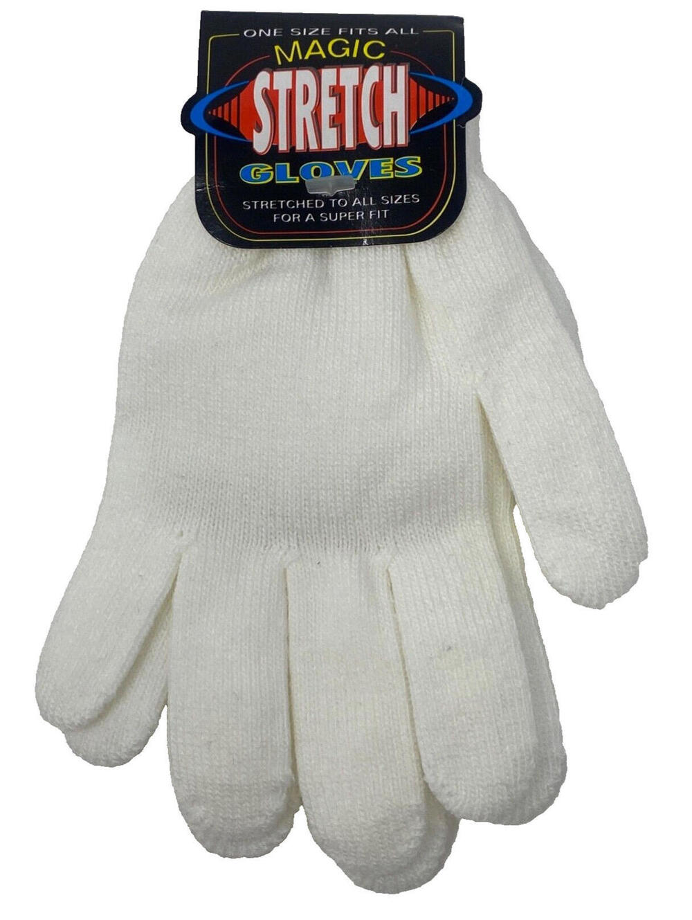 White Magic Stretch Gloves One Size Fits All Winter